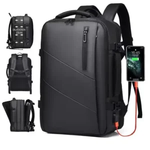 16 inch expandable business backpack with usb port banner 1