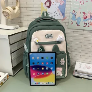 cute cartoon puppy backpack with transparent window banner 2