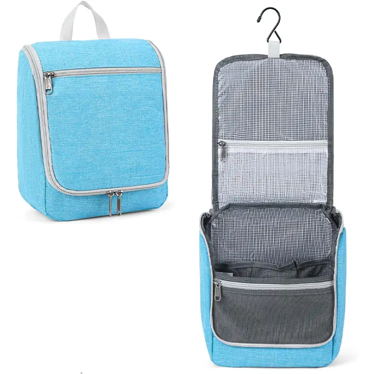 della gao blue water repellent toiletry bag
