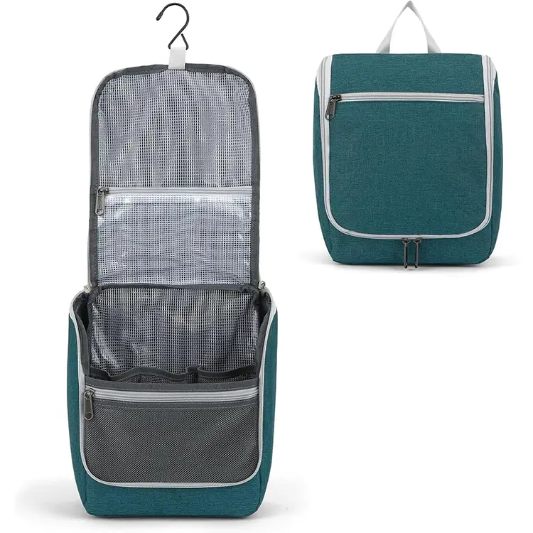 della gao dark green water repellent toiletry bag