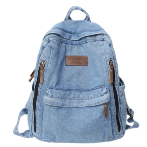 denim fashion backpack for school banner 1