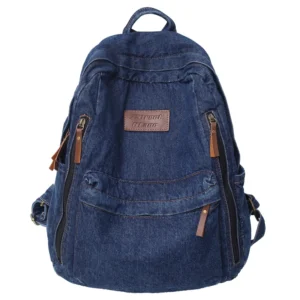 denim fashion backpack for school banner 2