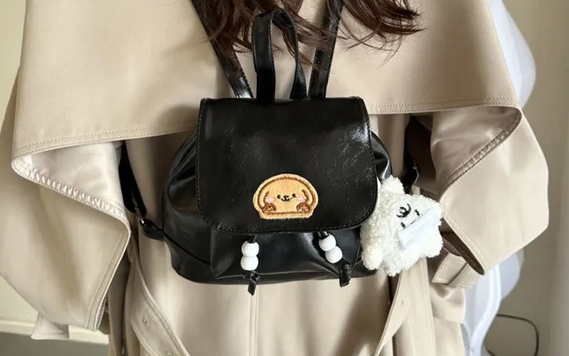 Korean Girl Vintage Fashion Backpack