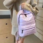 large capacity winter puffer school backpack banner banner 15