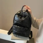 large capacity winter puffer school backpack banner banner 7