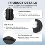 unisex large capacity laptop travel backpack banner 5